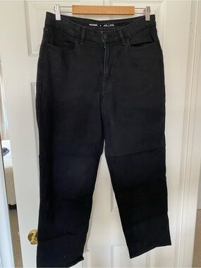 Old Navy Black High-Rise Wow Loose Jeans